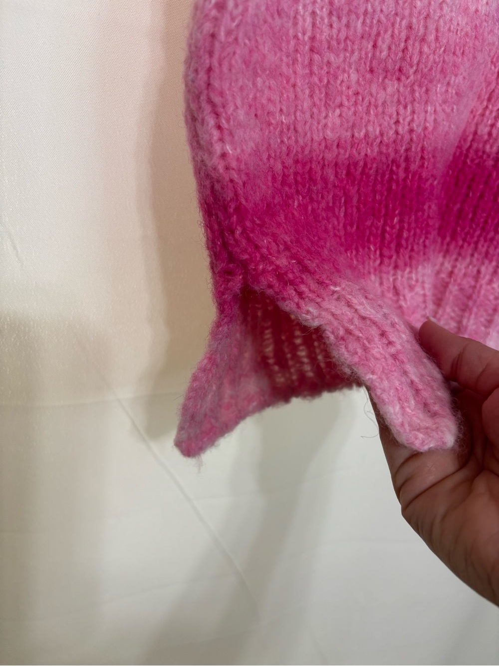 Tach Clothing Pink Gradient Ombre Knit Mini Boho Tania Skirt XS Anthropologie - Picture 3 of 13